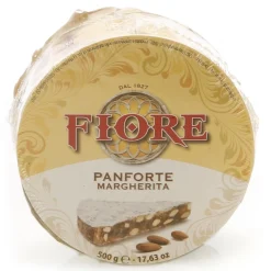 Fiore - Panforte of Siena since 1827 - Traditional Panforte Margherita - Panforte - Gigantino Cellophane Box - 500 g - Avvenice