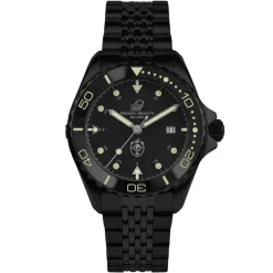 Franchi Menotti - FM02 Collection - Black - Black Limited Edition - Watch - Handmade in Italy - High Quality Luxury - Avvenice