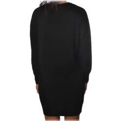Gaëlle Paris - Crewneck Dress with Long Sleeve - Black - Dress - Made in Italy - Luxury Exclusive Collection - Avvenice