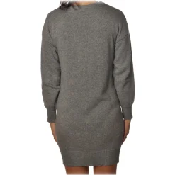 Gaëlle Paris - Dress with Long Sleeve - Gray - Dress - Made in Italy - Luxury Exclusive Collection - Avvenice