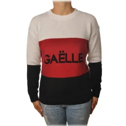Gaëlle Paris - Long Sleeve Crewneck Pullover - Black - Sweater - Made in Italy - Luxury Exclusive Collection - Avvenice