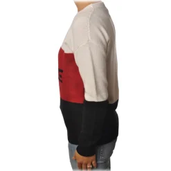 Gaëlle Paris - Long Sleeve Crewneck Pullover - Black - Sweater - Made in Italy - Luxury Exclusive Collection - Avvenice