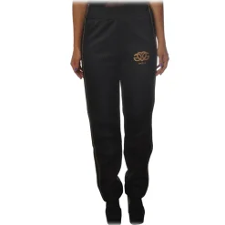 Gaëlle Paris - Sweatpants Straight Leg - Black - Trousers - Made in Italy - Luxury Exclusive Collection - Avvenice