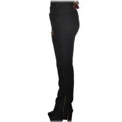 Gaëlle Paris - Sweatpants Straight Leg - Black - Trousers - Made in Italy - Luxury Exclusive Collection - Avvenice