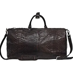 Garage par Reveil - Keepal Bag - Python Bag - Black - Handmade in Italy - Luxury High Quality Accessory - Avvenice