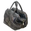 Garage par Reveil - Sally Bag - Python Bag - Black Blue Gold - Handmade in Italy - Luxury High Quality Accessory - Avvenice