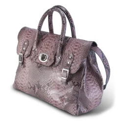 Garage par Reveil - Week End Bag - Python Bag - Pink - Handmade in Italy - Luxury High Quality Accessory - Avvenice