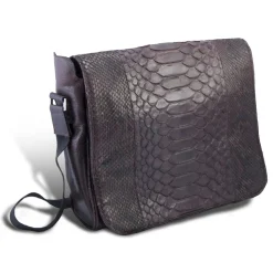 Garage par Reveil - XY Bag - Python Bag - Black - Handmade in Italy - Luxury High Quality Accessory - Avvenice