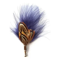 Genius Bowtie - Archimedes - Green - Real Feathers Pin - Luxury High Quality Pin - Avvenice