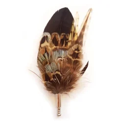 Genius Bowtie - Aristotele - Green - Real Feathers Pin - Luxury High Quality Pin - Avvenice