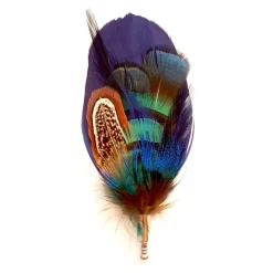 Genius Bowtie - Botticelli - Green - Real Feathers Pin - Luxury High Quality Pin - Avvenice