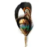 Genius Bowtie - Dali - Black - Real Feathers Pin - Luxury High Quality Pin - Avvenice