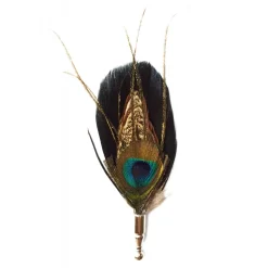 Genius Bowtie - Darwin - Black - Real Feathers Pin - Luxury High Quality Pin - Avvenice