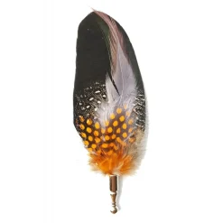 Genius Bowtie - Edison - Black - Real Feathers Pin - Luxury High Quality Pin - Avvenice