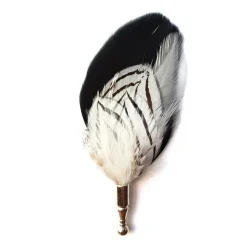 Genius Bowtie - Freud - Black - Real Feathers Pin - Luxury High Quality Pin - Avvenice