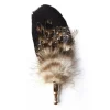 Genius Bowtie - Galileo - Black - Real Feathers Pin - Luxury High Quality Pin - Avvenice