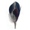 Genius Bowtie - Hawking - Black - Real Feathers Pin - Luxury High Quality Pin - Avvenice