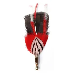 Genius Bowtie - Newton - Black - Real Feathers Pin - Luxury High Quality Pin - Avvenice