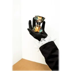 Genius Bowtie - Shakespeare - Black - Suede Leather Bow Tie with Feathers - Luxury High Quality Bow Tie - Avvenice