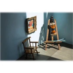 Genius Bowtie - Van Gogh - Black - Suede Leather Bow Tie with Feathers - Luxury High Quality Bow Tie - Avvenice