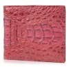 Gian Ferrente - Est. 1982 - Classic Bi-Fold Leather Wallet in Caiman Hornback - Red - Luxury High Quality - Avvenice