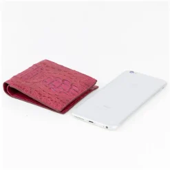 Gian Ferrente - Est. 1982 - Classic Bi-Fold Leather Wallet in Caiman Hornback - Red - Luxury High Quality - Avvenice