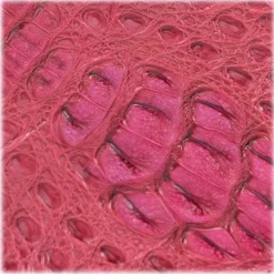 Gian Ferrente - Est. 1982 - Classic Bi-Fold Leather Wallet in Caiman Hornback - Red - Luxury High Quality - Avvenice