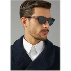 Giorgio Armani - Bi Color Retrò - Sunglasses with Bi Color Frame - Blue - Giorgio Armani Eyewear - Avvenice