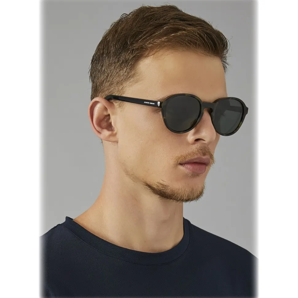 Giorgio Armani - Bi Color - Sunglasses with Bi Color Frame - Green - Sunglasses - Giorgio Armani Eyewear - Avvenice