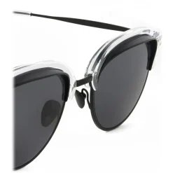 Giorgio Armani - Cat Walk Sunglasses with Contrasting Superior Eyelashes - Grey - Giorgio Armani Eyewear - Avvenice
