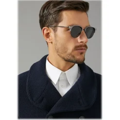 Giorgio Armani - Cat Walk Sunglasses with Contrasting Superior Eyelashes - Grey - Giorgio Armani Eyewear - Avvenice