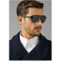 Giorgio Armani - Cat Walk Sunglasses with Mask Frame - Green - Giorgio Armani Eyewear - Avvenice