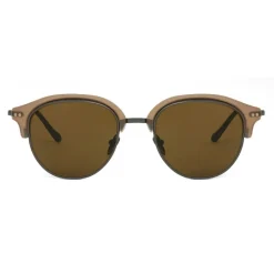 Giorgio Armani - Cat Walk Sunglasses with Contrasting Superior Eyelashes - Brown - Giorgio Armani Eyewear - Avvenice