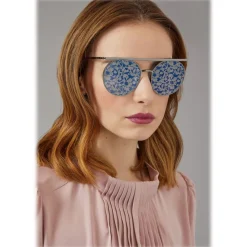 Giorgio Armani - Catwalk - Catwalk Sunglasses with Floral Lenses - Grey - Sunglasses - Giorgio Armani Eyewear - Avvenice