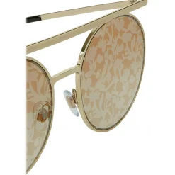 Giorgio Armani - Catwalk - Catwalk Sunglasses with Floral Lenses - Gold Yellow - Sunglasses - Giorgio Armani Eyewear - Avvenice