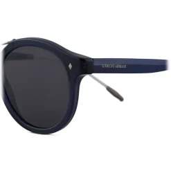 Giorgio Armani - Classic Pantos - Oval Frame Sunglasses - Blue - Sunglasses - Giorgio Armani Eyewear - Avvenice