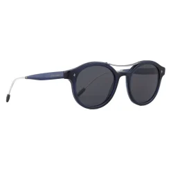 Giorgio Armani - Classic Pantos - Oval Frame Sunglasses - Blue - Sunglasses - Giorgio Armani Eyewear - Avvenice