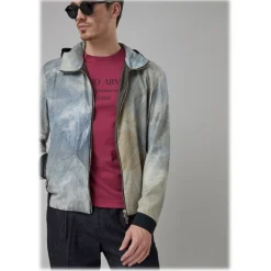 Giorgio Armani - Classic Pantos - Oval Frame Sunglasses - Blue - Sunglasses - Giorgio Armani Eyewear - Avvenice