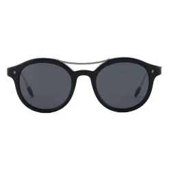 Giorgio Armani - Classic Pantos - Oval Frame Sunglasses - Black - Sunglasses - Giorgio Armani Eyewear - Avvenice