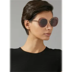 Giorgio Armani - Crystal Catwalk - Sunglasses with Open Lenses - Ancient Rose - Sunglasses - Giorgio Armani Eyewear - Avvenice