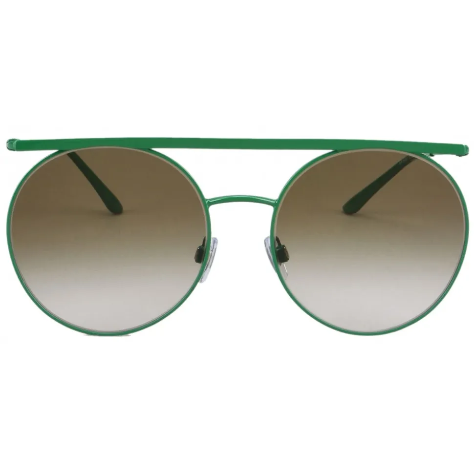 Giorgio Armani - Double Bridge - Metal Sunglasses with Gradient Lenses - Green - Sunglasses - Giorgio Armani Eyewear - Avvenice