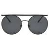 Giorgio Armani - Double Bridge - Metal Sunglasses with Gradient Lenses - Black - Sunglasses - Giorgio Armani Eyewear - Avvenice