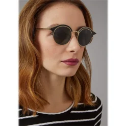 Giorgio Armani - Double Mounted - Sunglasses with Double Mounted Frame - Gold - Sunglasses - Giorgio Armani Eyewear - Avvenice