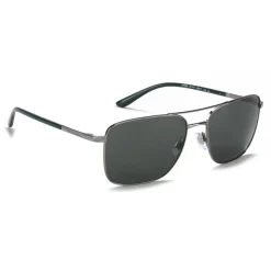 Giorgio Armani - Essential - Sunglasses with Metal Frame - Grey - Sunglasses - Giorgio Armani Eyewear - Avvenice