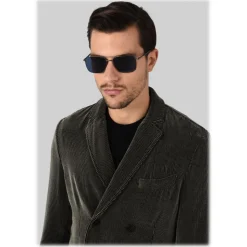 Giorgio Armani - Essential - Sunglasses with Metal Frame - Silver - Sunglasses - Giorgio Armani Eyewear - Avvenice