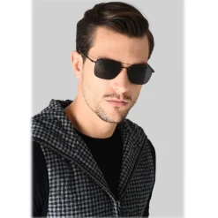 Giorgio Armani - Essential - Sunglasses with Metal Frame - Anthracite - Sunglasses - Giorgio Armani Eyewear - Avvenice