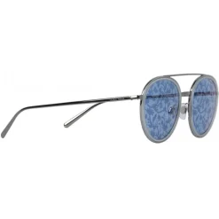 Giorgio Armani - Floral - Sunglasses with Floral Print Lenses - Blue - Sunglasses - Giorgio Armani Eyewear - Avvenice