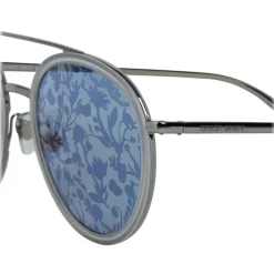 Giorgio Armani - Floral - Sunglasses with Floral Print Lenses - Blue - Sunglasses - Giorgio Armani Eyewear - Avvenice