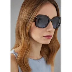 Giorgio Armani - Logo Application - Sunglasses with Logo Application - Blue - Sunglasses - Giorgio Armani Eyewear - Avvenice