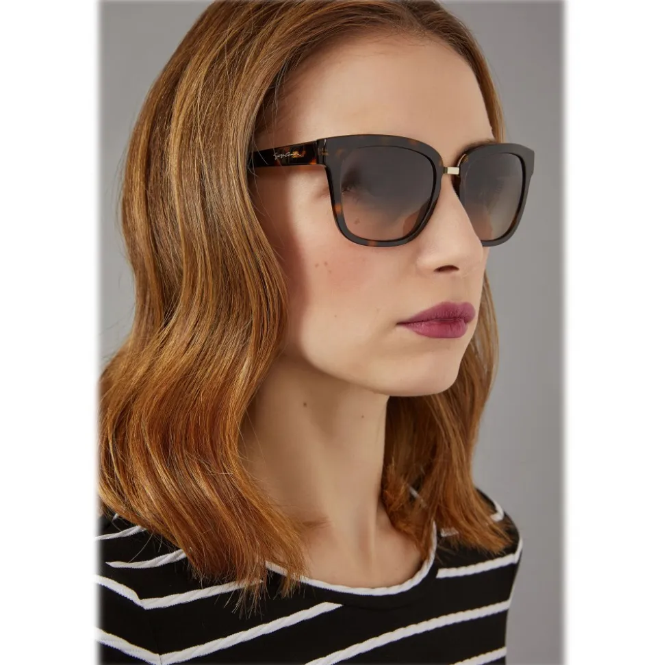Giorgio Armani - Metal Bridge - Metal Bridge Frame Sunglasses - Brown - Sunglasses - Giorgio Armani Eyewear - Avvenice